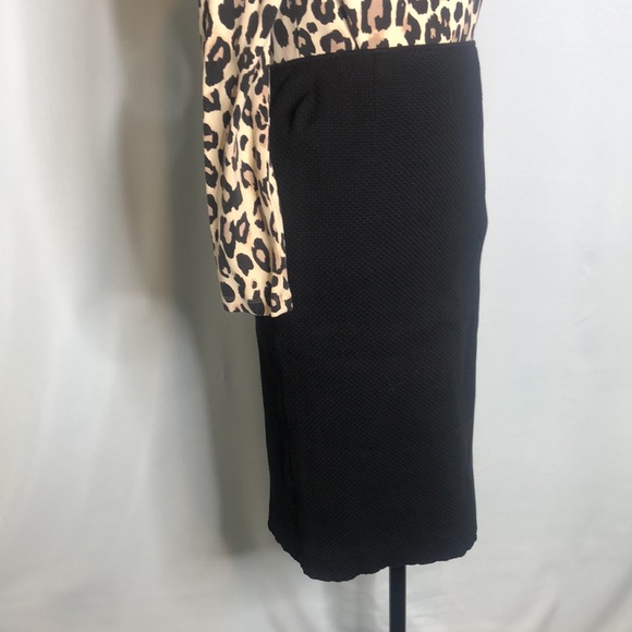 Richie Freeman Teri Jon black pencil midi skirt 6 - Picture 8 of 12